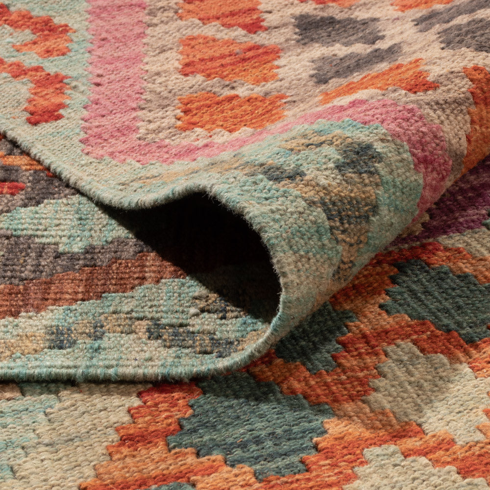 Kelim Teppich - Splash - 347 x 257 cm - bunt