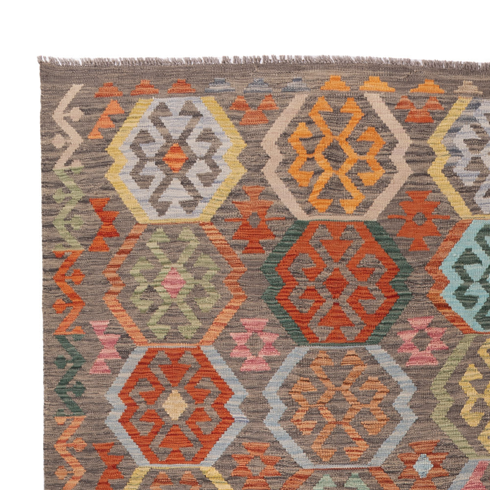 Kelim Teppich - Splash - 353 x 247 cm - bunt