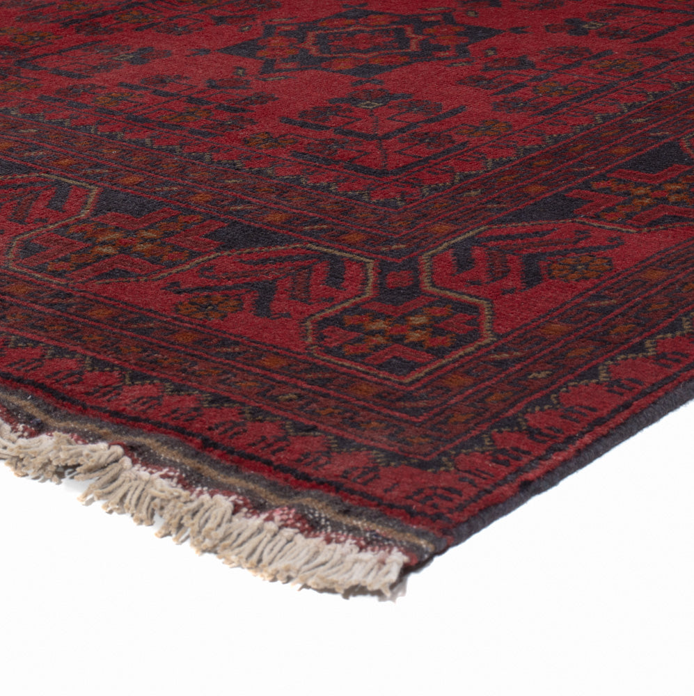 Afghan Teppich - Kunduz - 200 x 152 cm - rot