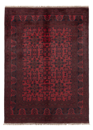 Afghan Teppich - Kunduz - 203 x 149 cm - rot