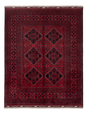 Afghan Teppich - Kunduz - Royal - 189 x 154 cm - rot