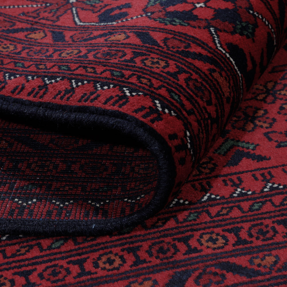 Afghan Teppich - Kunduz - Royal - 189 x 154 cm - rot