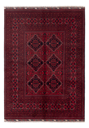 Afghan Teppich - Kunduz - Royal - 203 x 150 cm - rot