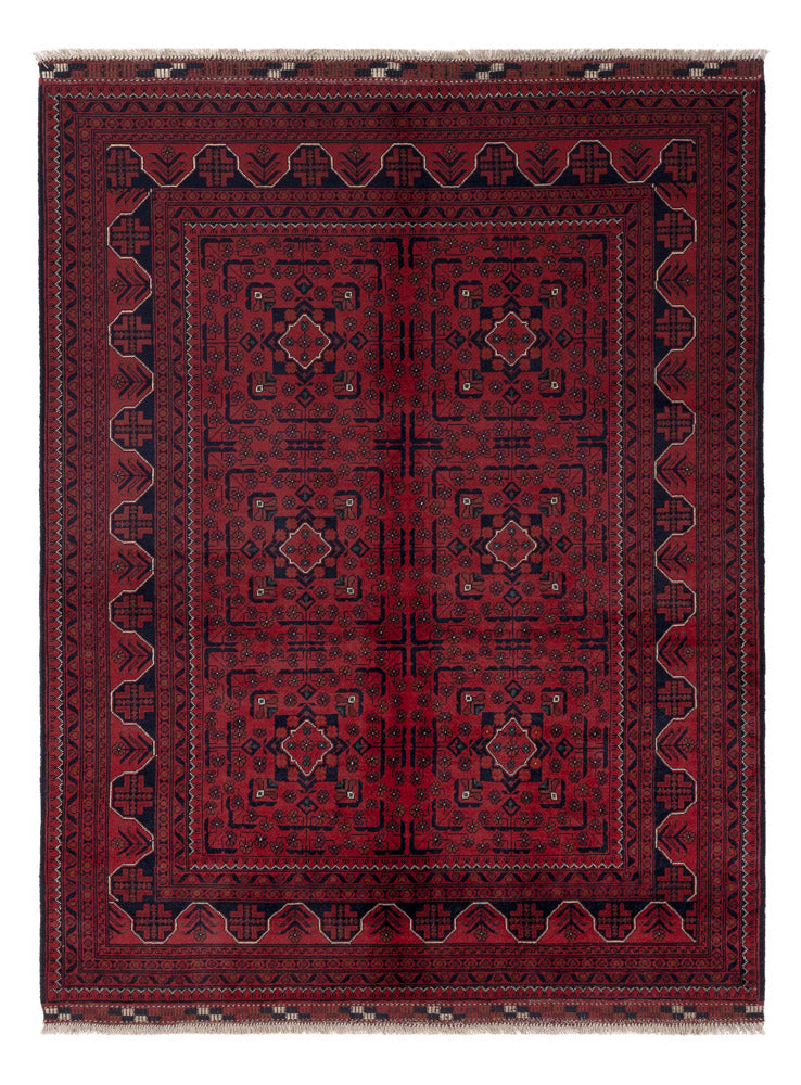 Afghan Teppich - Kunduz - Royal - 199 x 150 cm - rot