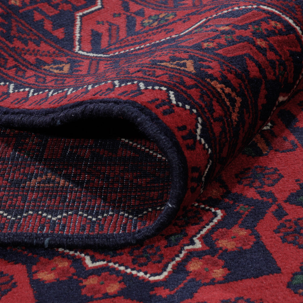 Afghan Teppich - Kunduz - Royal - 195 x 153 cm - rot