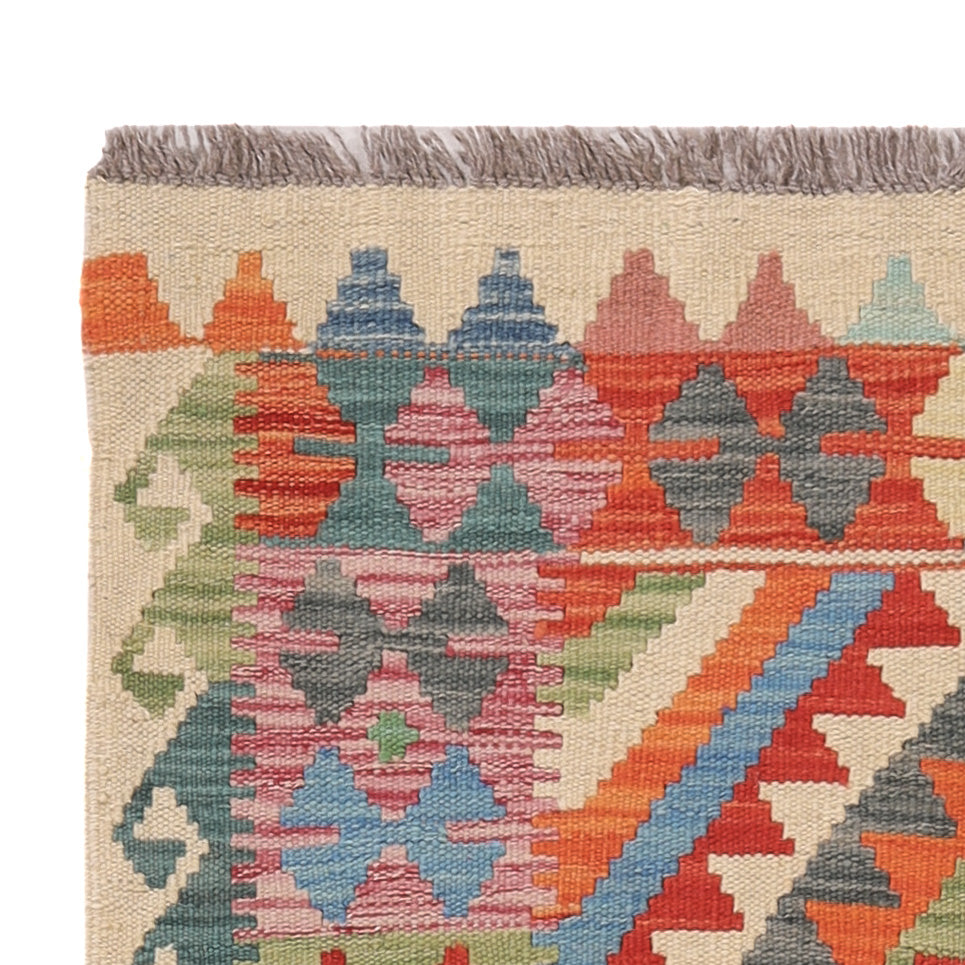 Kilim Maimana Tæppe 132x86cm - Uldtæppe