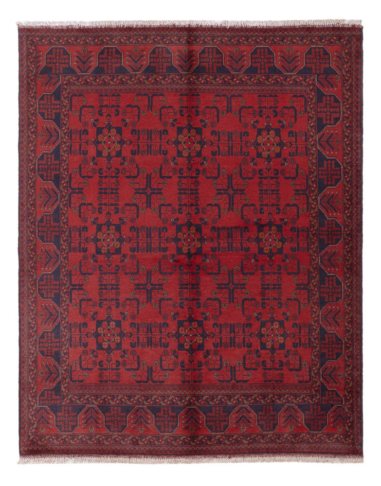 Afghan Teppich - Kunduz - 224 x 177 cm - rot