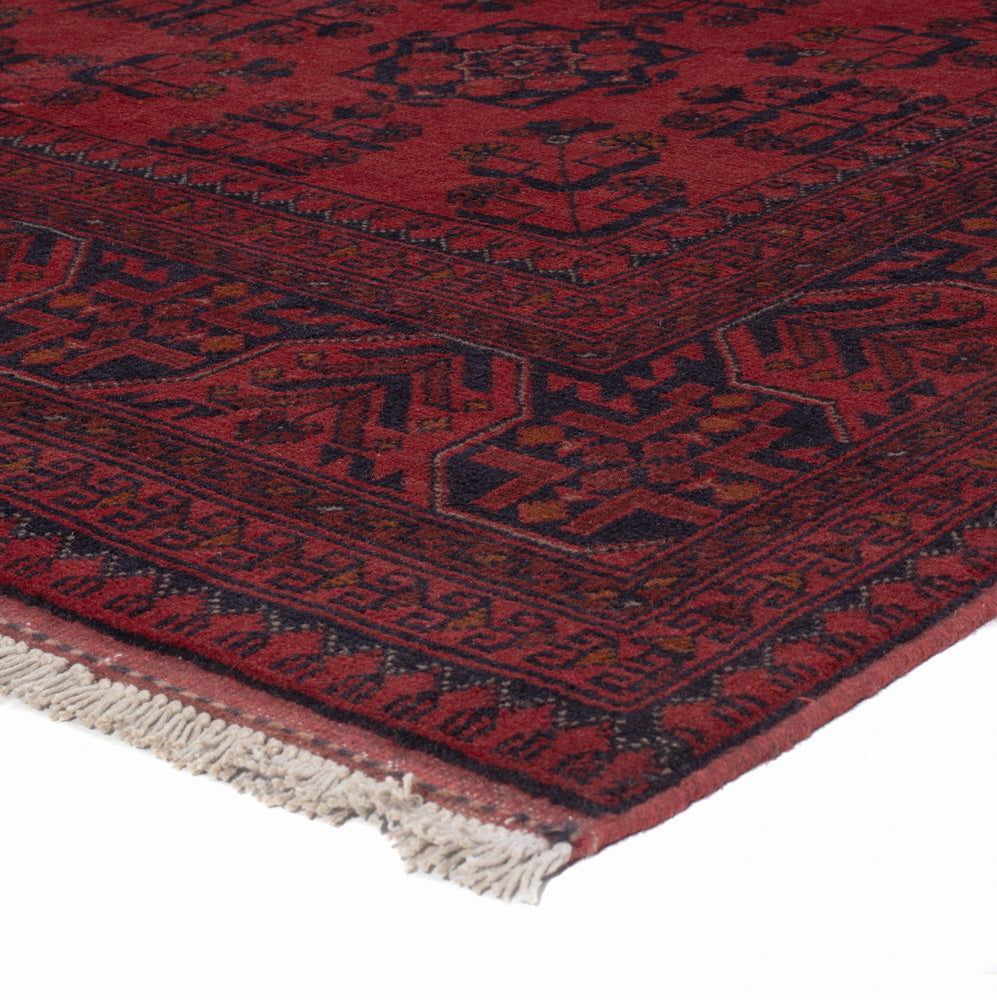Afghan Teppich - Kunduz - 200 x 153 cm - rot