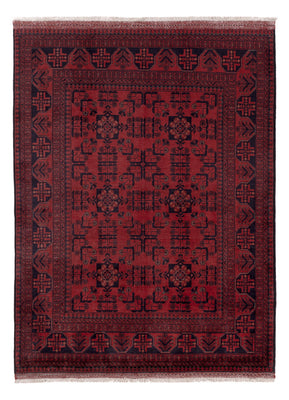 Afghan Teppich - Kunduz - 203 x 151 cm - rot