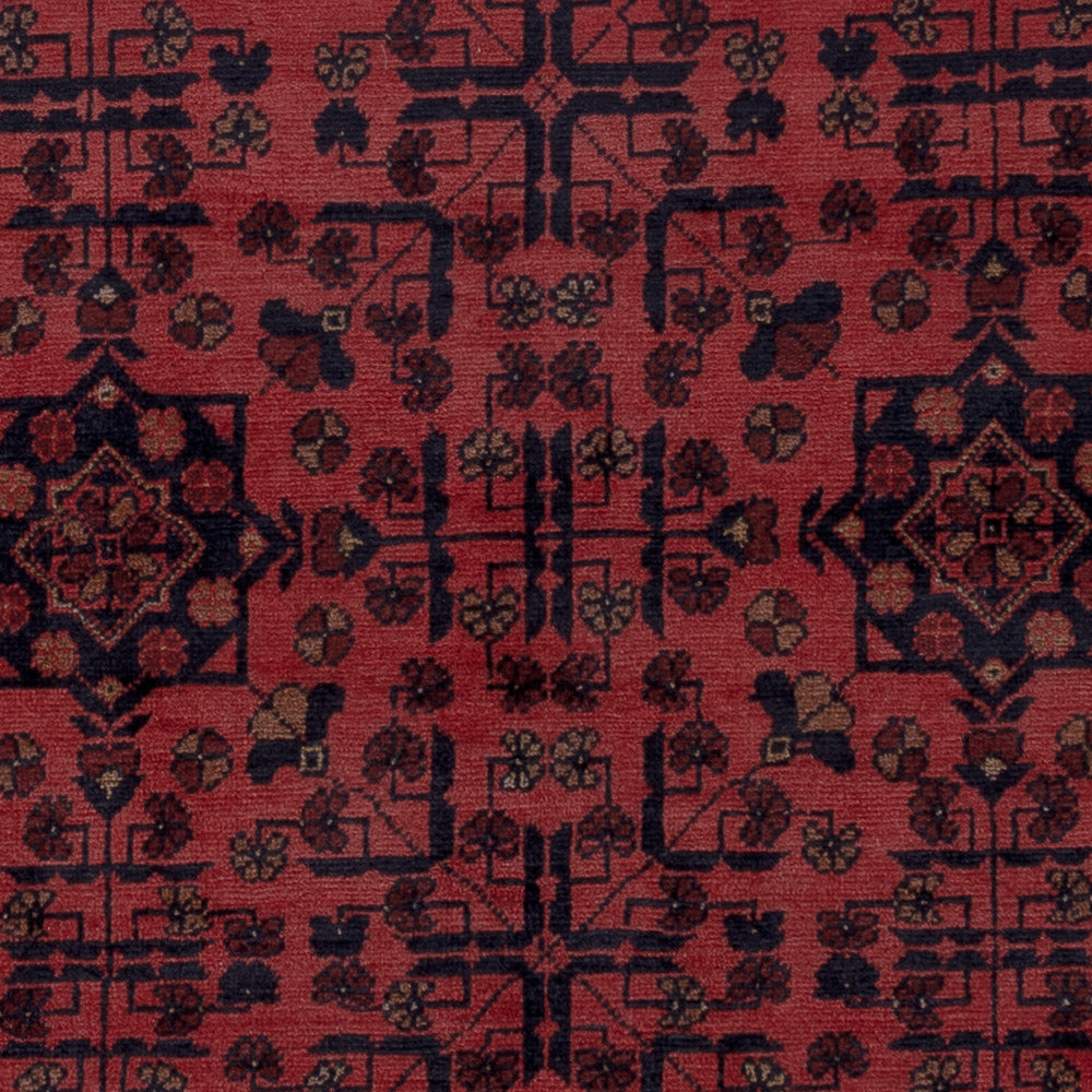 Afghan Teppich - Kunduz - 202 x 155 cm - rot