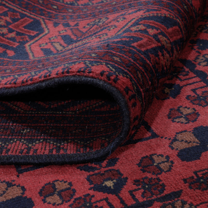 Afghan Teppich - Kunduz - 202 x 155 cm - rot