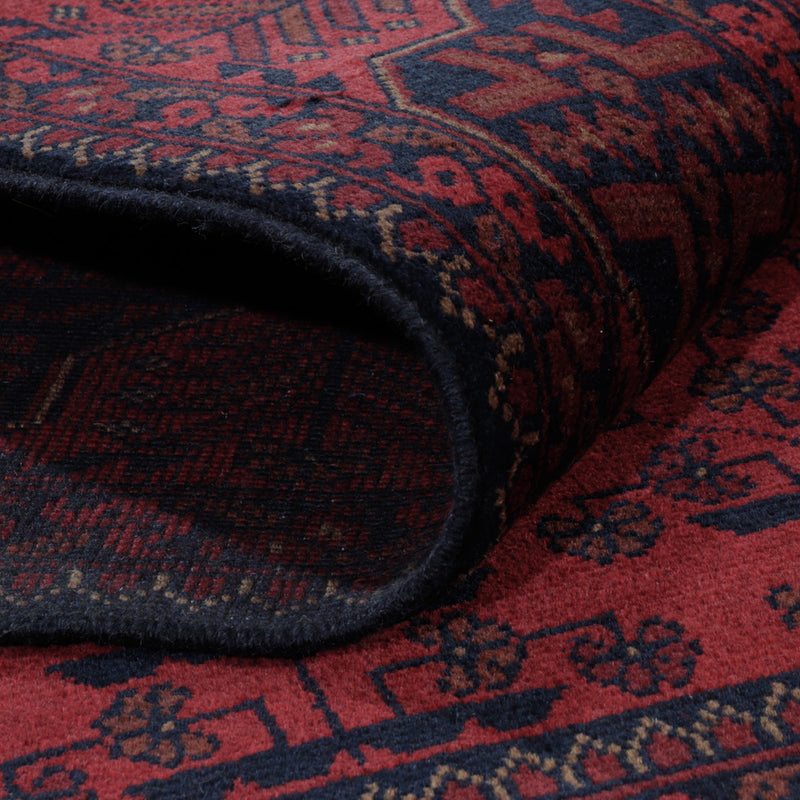 Afghan Teppich - Kunduz - 195 x 150 cm - rot