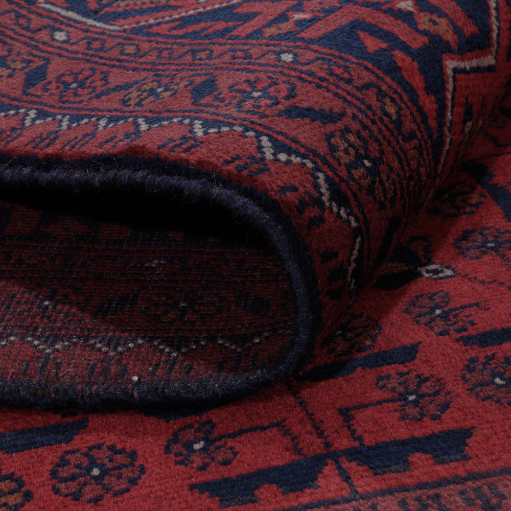 Afghan Teppich - Kunduz - 197 x 151 cm - rot