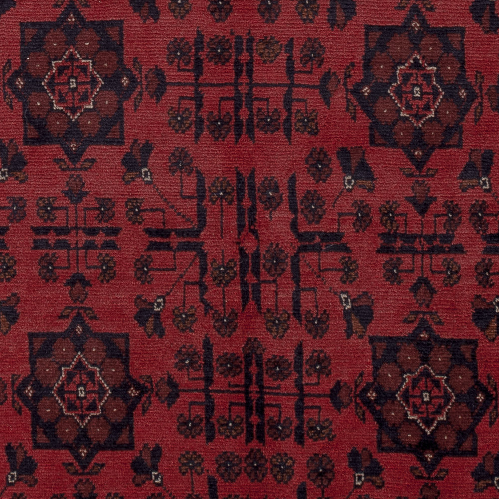 Afghan Teppich - Kunduz - 191 x 151 cm - rot
