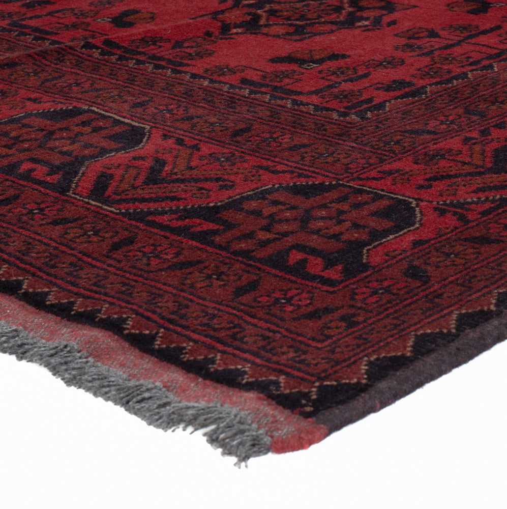 Afghan Teppich - Kunduz - 200 x 153 cm - rot