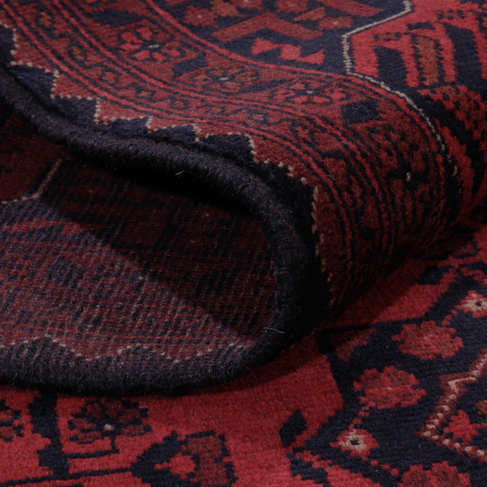 Afghan Teppich - Kunduz - 200 x 153 cm - rot