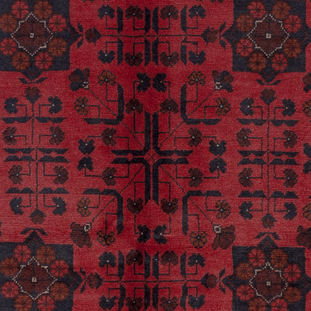 Afghan Teppich - Kunduz - 196 x 150 cm - rot