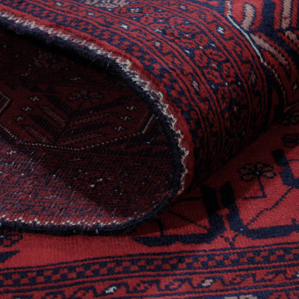 Afghan Teppich - Royal - 189 x 149 cm - rot