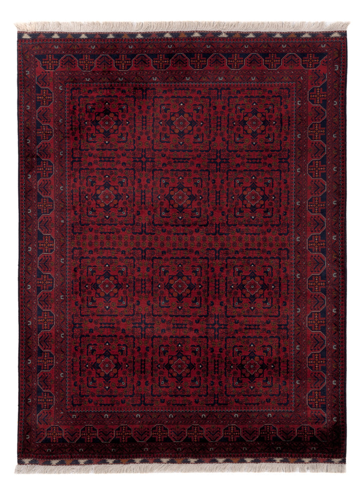 Afghan Teppich - Royal - 201 x 152 cm - rot