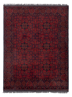 Afghan Teppich - Kunduz - 193 x 149 cm - rot