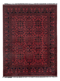 Afghan Teppich - Kunduz - 197 x 154 cm - rot