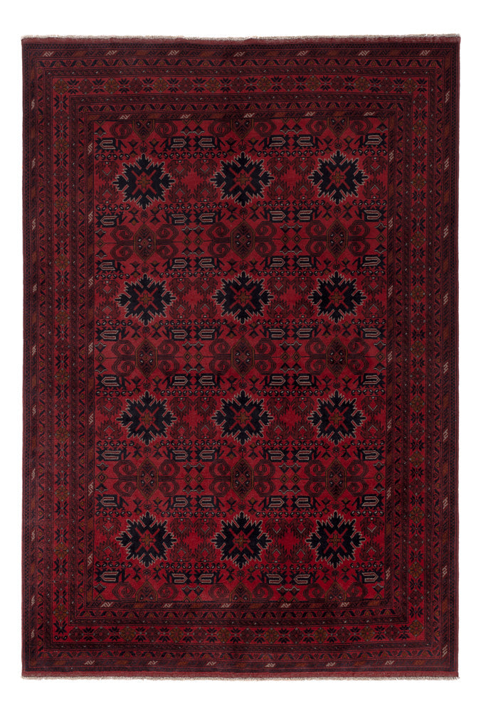 Afghan Teppich - Kunduz - 293 x 199 cm - rot