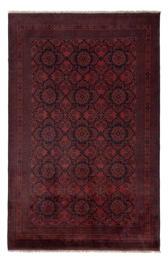 Afghan Teppich - Kunduz - 301 x 202 cm - rot