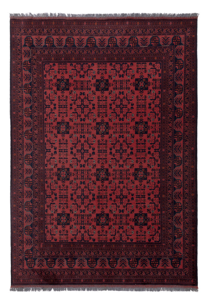 Afghan Teppich - Kunduz - 286 x 201 cm - rot