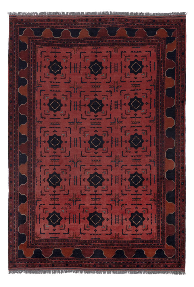 Afghan Teppich - Kunduz - 295 x 204 cm - rot