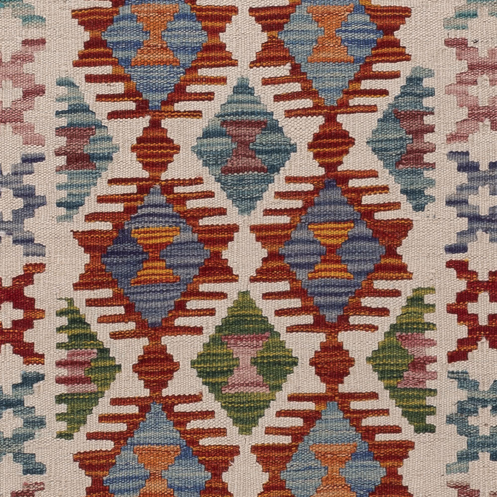 Läufer Kelim - Splash - 203 x 57 cm - mehrfarbig