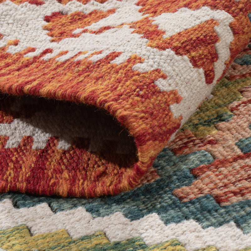 Läufer Kelim - Splash - 190 x 73 cm - mehrfarbig