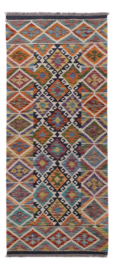 Kilim Maimana Tæppe 80x190cm - Uldtæppe
