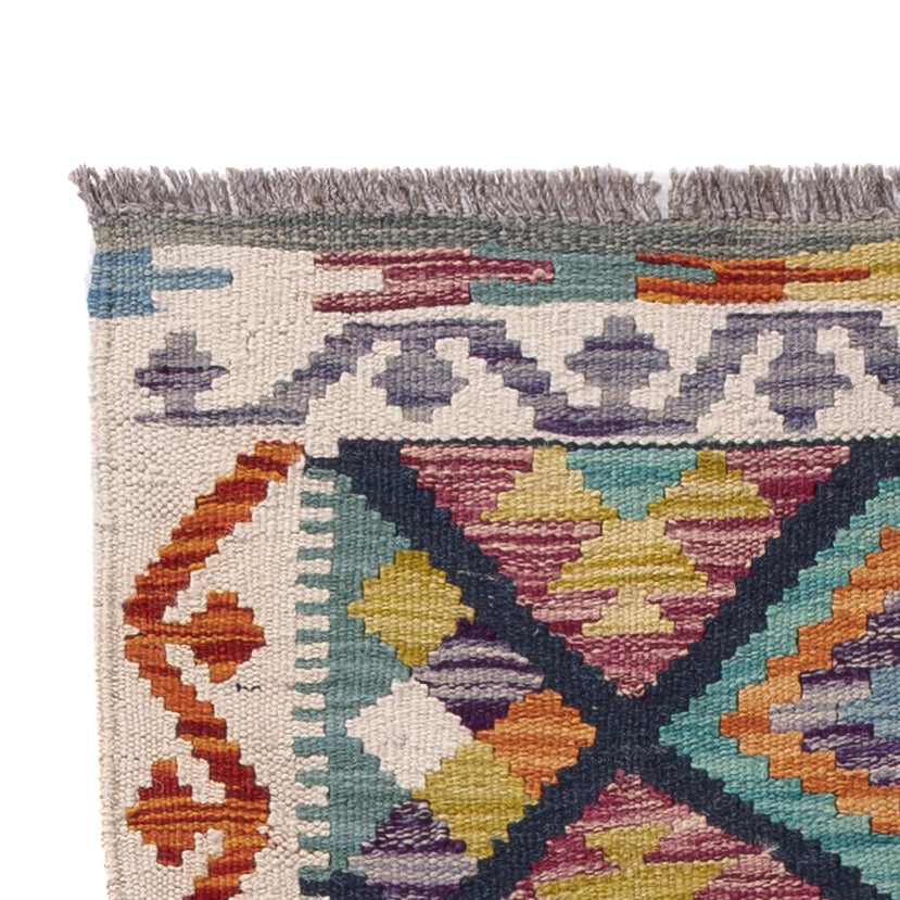Kilim Maimana Tæppe 210x66cm - Uldtæppe