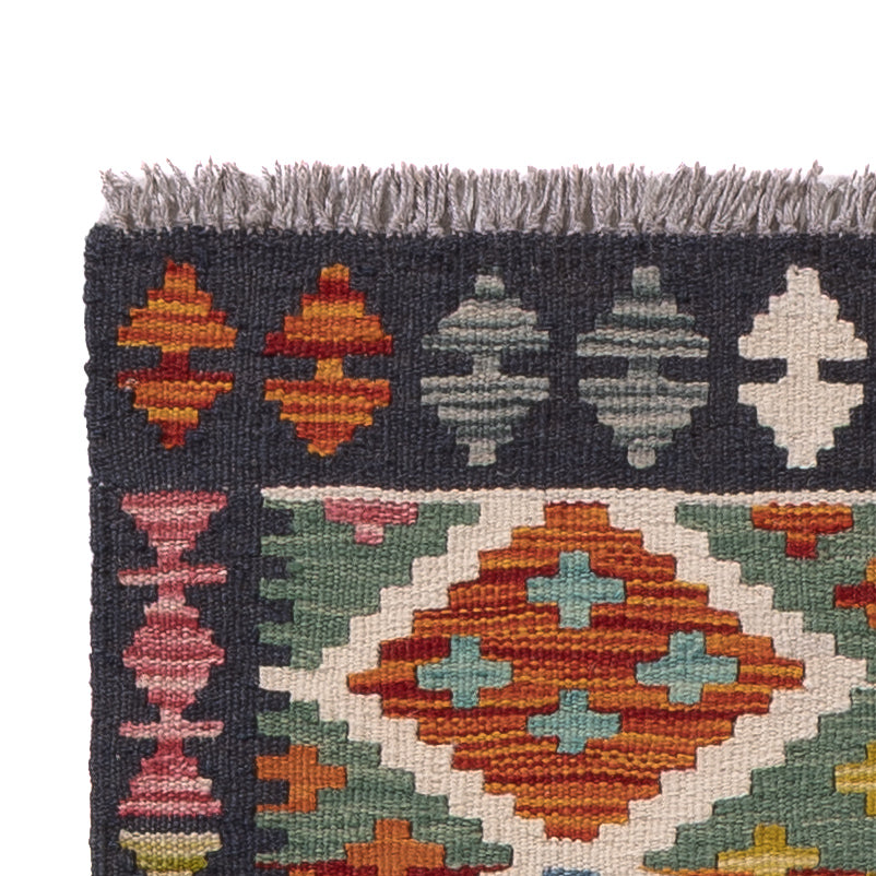 Kilim Maimana Tæppe 202x67cm - Uldtæppe