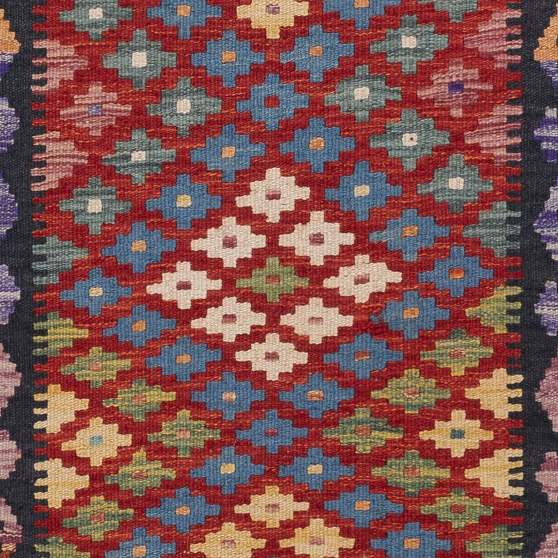 Läufer Kelim - Splash - 200 x 60 cm - mehrfarbig