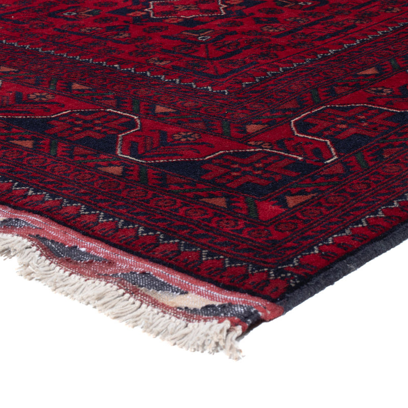 Afghan Teppich - Kunduz - 238 x 168 cm - dunkelrot
