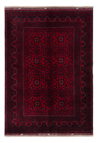 Afghan Teppich - Kunduz - 237 x 170 cm - dunkelrot