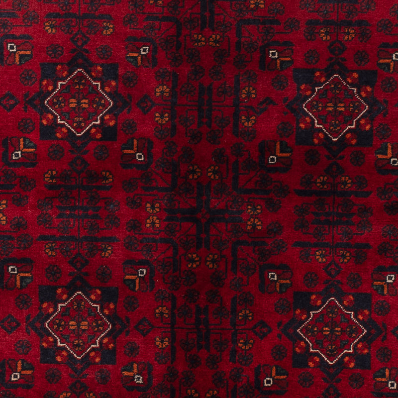 Afghan Teppich - Kunduz - 244 x 170 cm - dunkelrot
