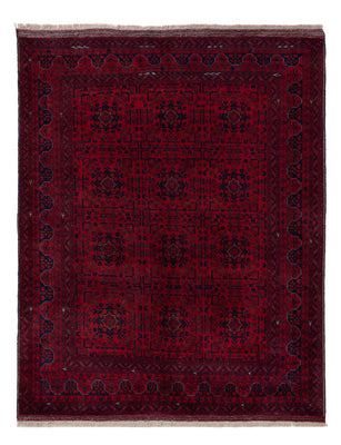 Afghan Teppich - Royal - 203 x 161 cm - dunkelrot