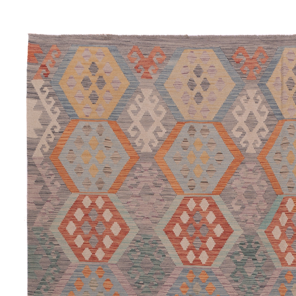 Kilim Maimana Tæppe 380x281cm - Uldtæppe