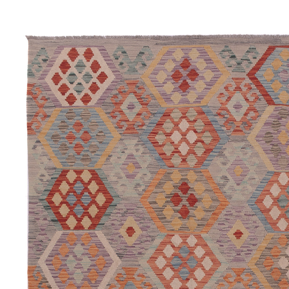 Kelim Teppich - Splash - 367 x 256 cm - mehrfarbig