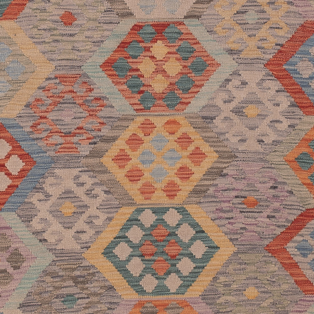 Kelim Teppich - Splash - 352 x 255 cm - mehrfarbig