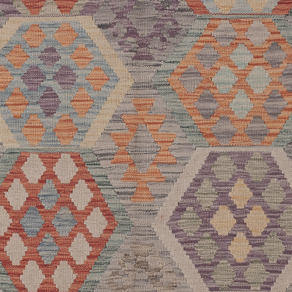 Kelim Teppich - Splash - 302 x 200 cm - mehrfarbig