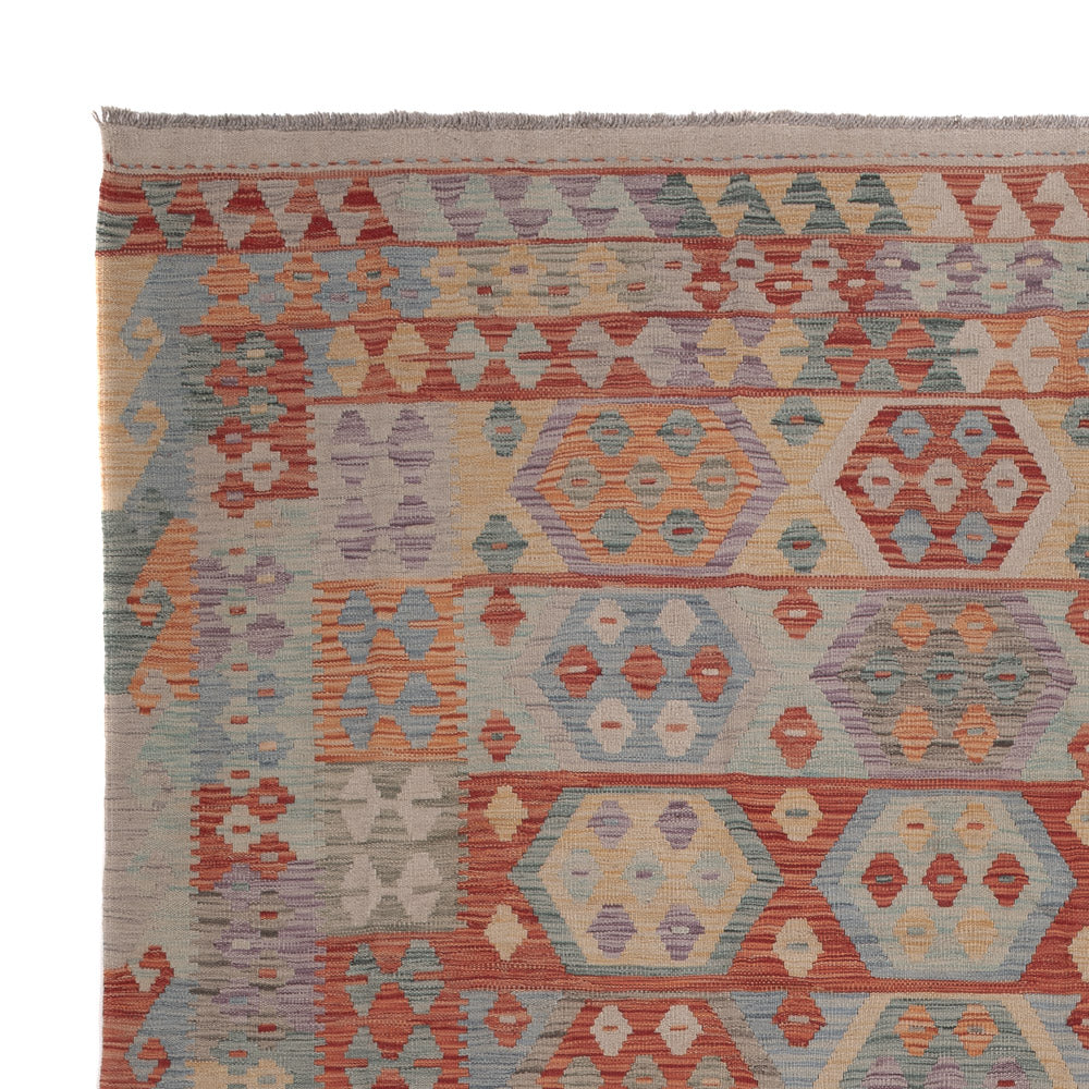 Kilim Maimana Tæppe 298x247cm - Uldtæppe