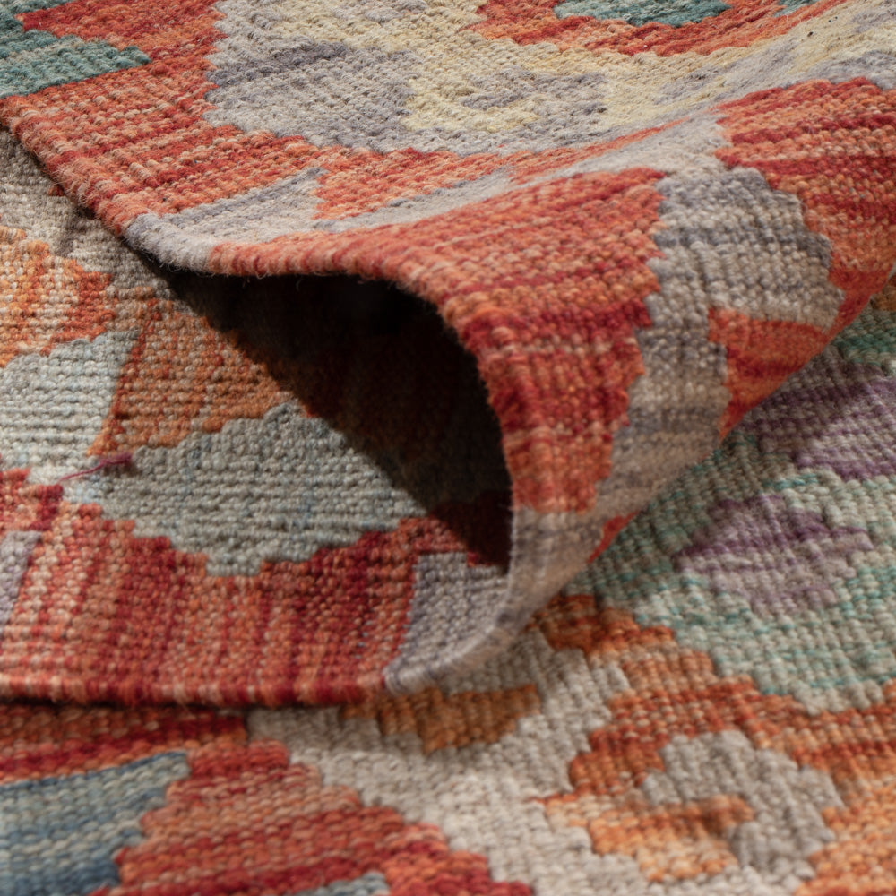 Kelim Teppich - Splash - 296 x 257 cm - mehrfarbig