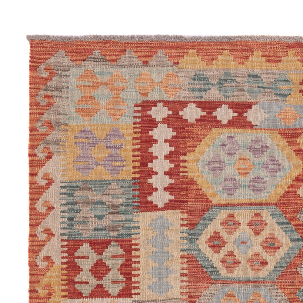 Kilim Maimana Tæppe 193x149cm - Uldtæppe