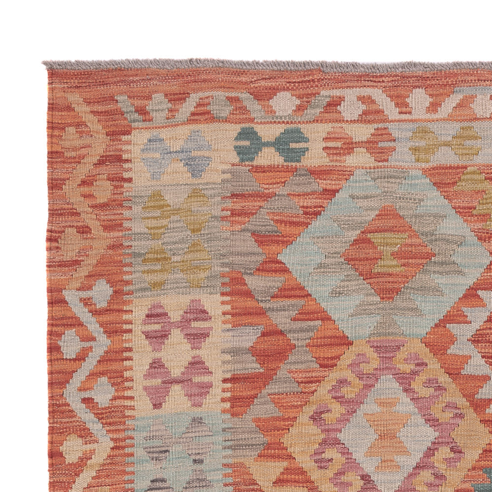 Kilim Maimana Tæppe 196x147cm - Uldtæppe