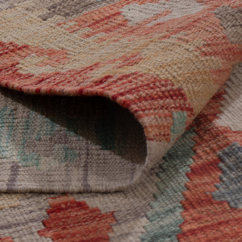 Kelim Teppich - Splash - 195 x 147 cm - mehrfarbig