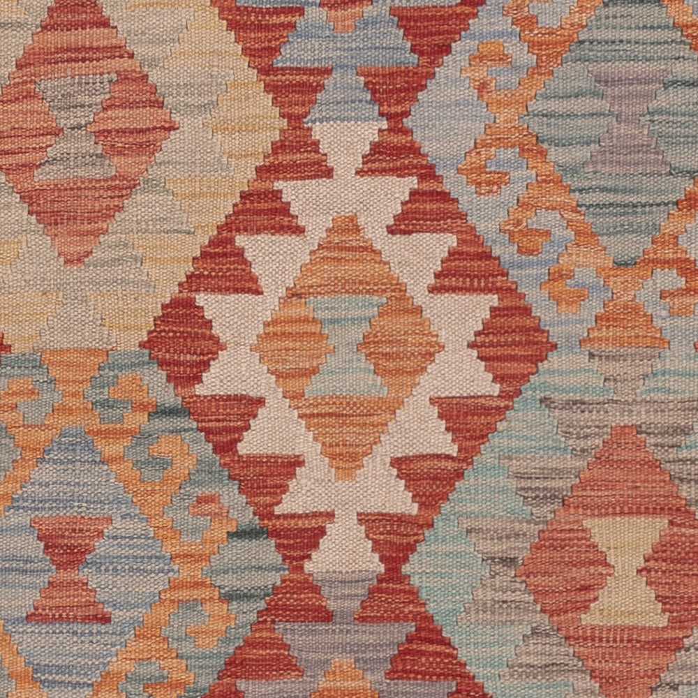 Kelim Teppich - Splash - 202 x 156 cm - mehrfarbig