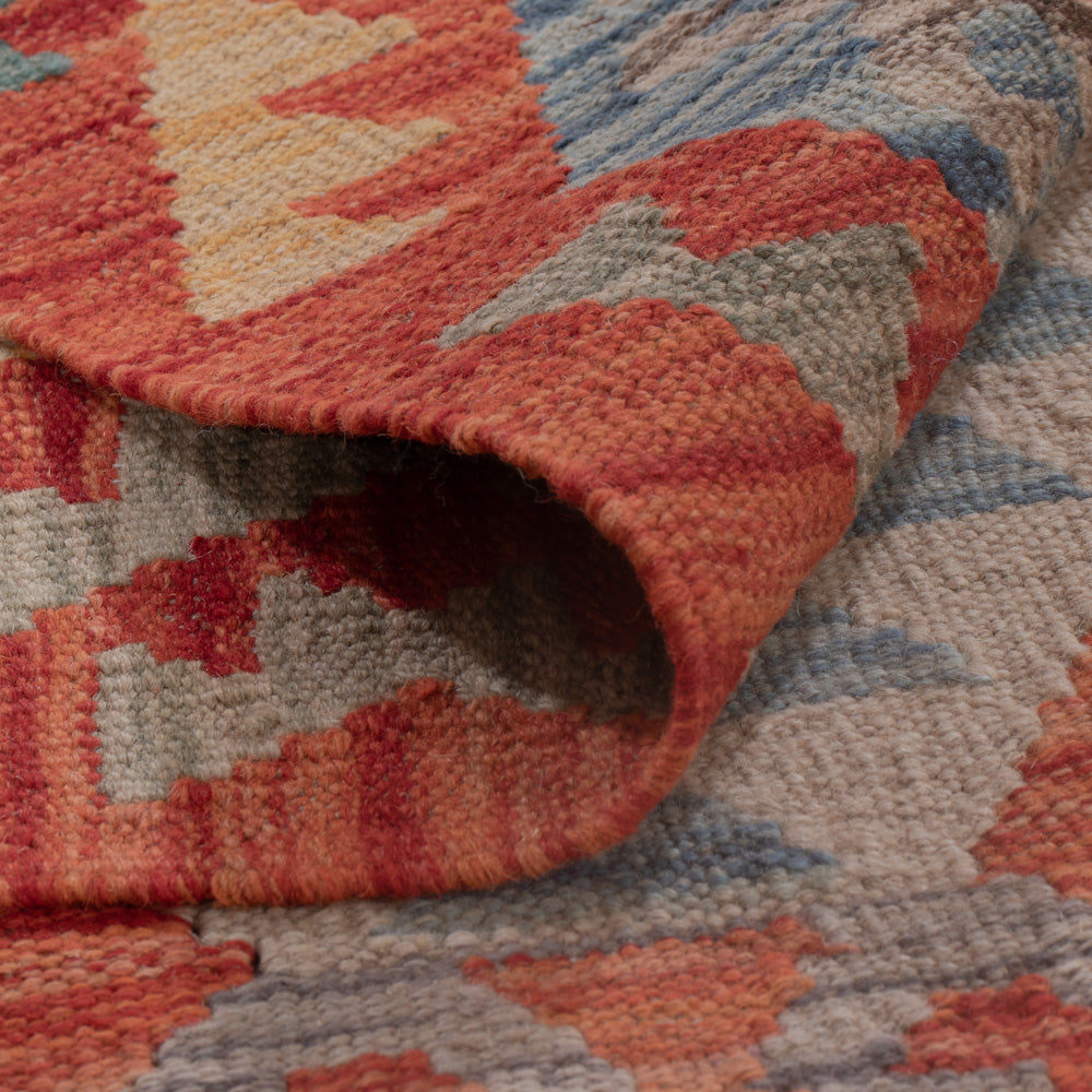 Kelim Teppich - Splash - 201 x 158 cm - mehrfarbig